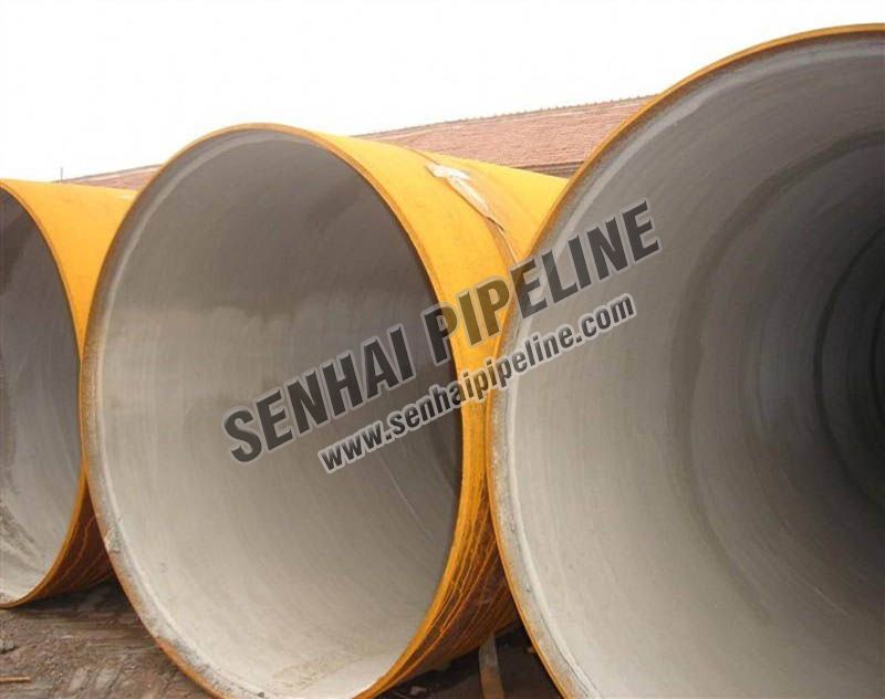 Cement lining pipes