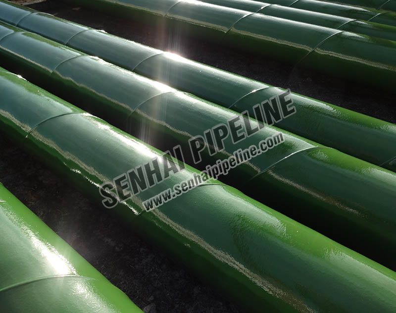 CHLORINATE RUBBER PAINTED PIPELINE