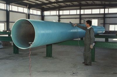 Green Chlorinated Rubber Paint Pipe